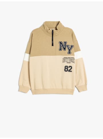 KOTON Sweatshirt in Kamelfeder