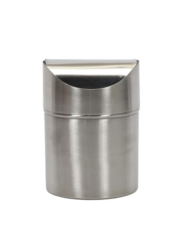 Excellent Houseware Metall Badezimmerkorb MINI - 1 l in Silbern, (B) 11 x (H) 18 x (L) 11 cm