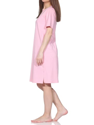 NORMANN Kurzarm Nachthemd Cupcake in rosa