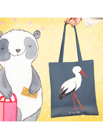 Mr. & Mrs. Panda Uni Tasche Storch ohne Spruch in Indigo Blue
