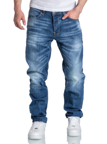 Amaci&Sons Regular Fit Destroyed Jeans KANSAS in Hellblau