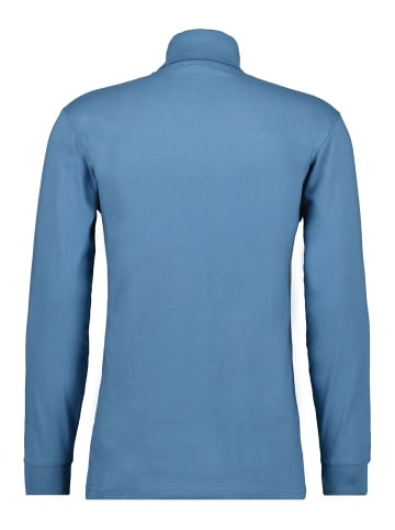 Ragman Langarm-T-Shirt in blau