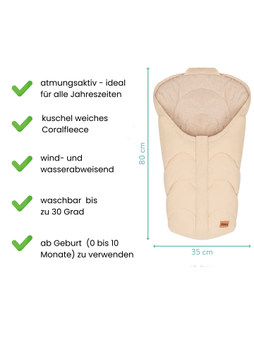 fillikid Winterfußsack Torre Exklusiv in Natur