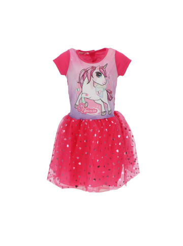 Unicorn Unicorn Kinderkleid - Ideal zwischen 2 und 8 Jahren - 6/8 Jahre in rosa