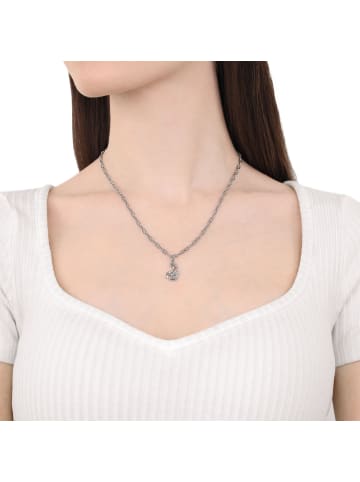 Amor Kette mit Anhänger Edelstahl in Silber