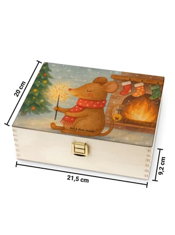 Mr. & Mrs. Panda Tee Sortierbox Maus Weihnachten Design ohne Spruch in Weiß