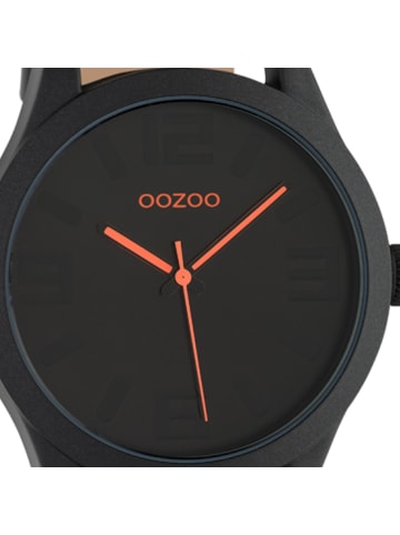 Oozoo Armbanduhr Oozoo Timepieces schwarz extra groß (ca. 46mm)