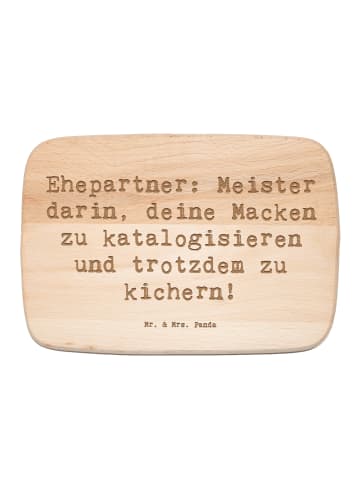 Mr. & Mrs. Panda Holz Schneidebrett Spruch Ehepartner Schätze mi... in Transparent
