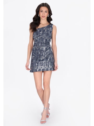 faina Women Dress in blue denim