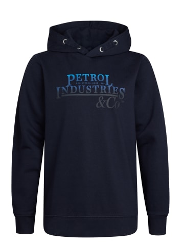 Petrol Industries Artwork Hoodie Wenatchee in Blau