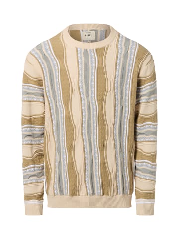 Redefined Rebel Pullover RRTeton in beige blau - 0002