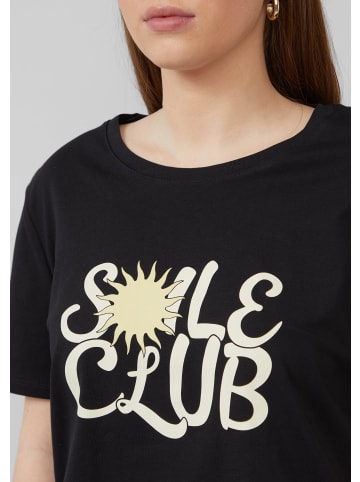 QS T-Shirt kurzarm in Schwarz