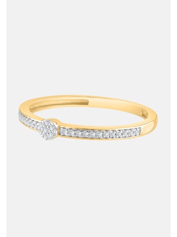 Diamant Exquis Ring aus 375 Gelbgold mit Diamant