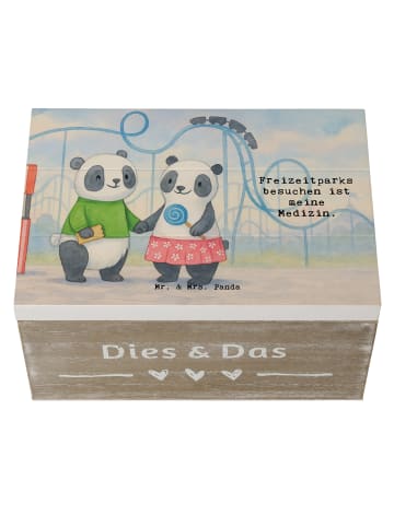 Mr. & Mrs. Panda Geschenkbox Pandas Freizeitpark besuchen Design... in Weiß