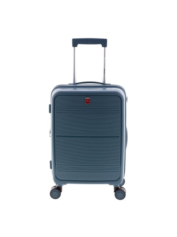 Gladiator 3500 4 Rollen Kabinentrolley 55 cm mit Dehnfalte ocean blue