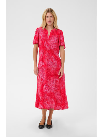 CULTURE Kleid CUpolly Relaxed fit in Red/Pink Paisley