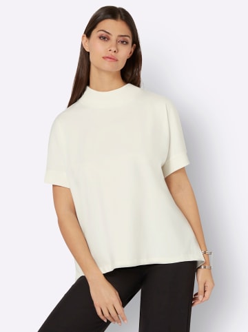 creation L Stehkragenshirt in ecru