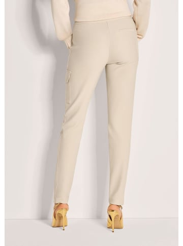 MADELEINE Cargo-Jerseyhose mit Kordelzug in perlweiß