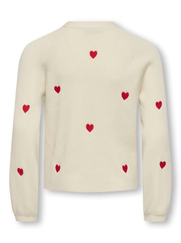 KIDS ONLY Strickjacke KOGDANA HEART VNECK CARDIGAN KNT in tofu