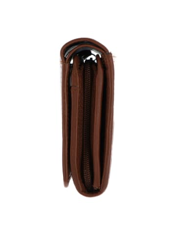 Golden Head Polo Geldbörse RFID Schutz Leder 10 cm in cognac