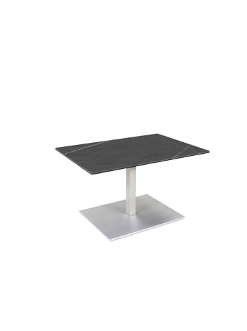 58 aufm Kessel COUCHTISCH Ceara 90x60x47 höhenverstellbar Perlsilber/Marmara Nero