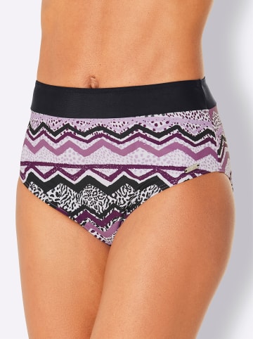 WITT WEIDEN Bikini-Slip in violett-schwarz-bedruckt