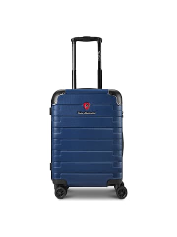 Tonino Lamborghini Milano 4 Rollen Kabinentrolley S 54 cm mit Dehnfalte navy