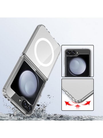 TechProtect Tech-Protect FlexAir Hybrid MagSafe Case für Samsung Galaxy in Transparent