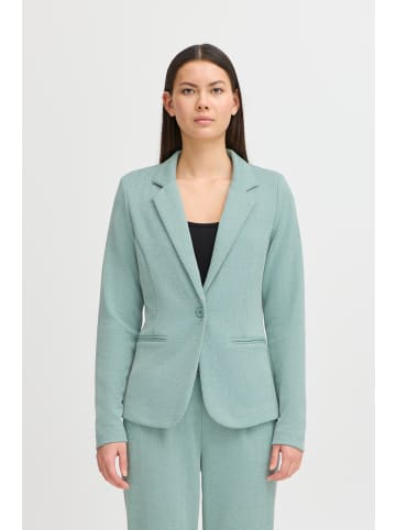 ICHI Blazer IHKATE Tight fit in Beryl Green/Almond Herringbone