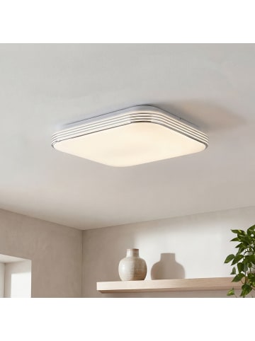 Licht-Erlebnisse Deckenlampe EEK E (B)33 x (L)33 x (H)7.1 cm in WeißWeiß