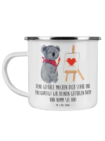 Mr. & Mrs. Panda Haferl Emotionen ausdrücken mit Spruch in Weiß