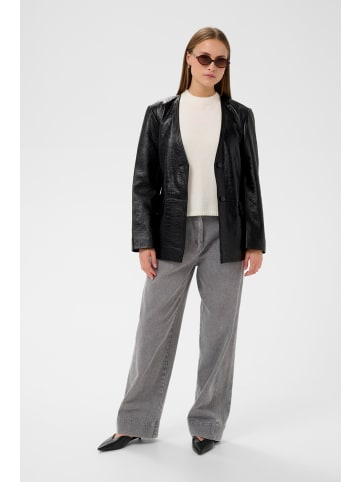 Soaked in Luxury Lederjacke SLSarja Feminine Form in Black