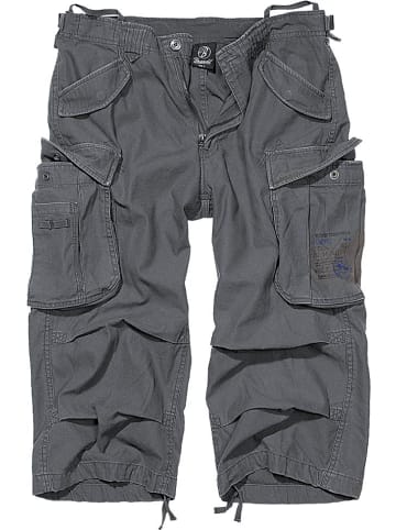 Brandit Short "Industry Vintage 3/4 Shorts" in Grau