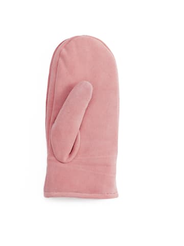 CASH-MERE.CH Ziegen Wildlederfäustlinge in Pink