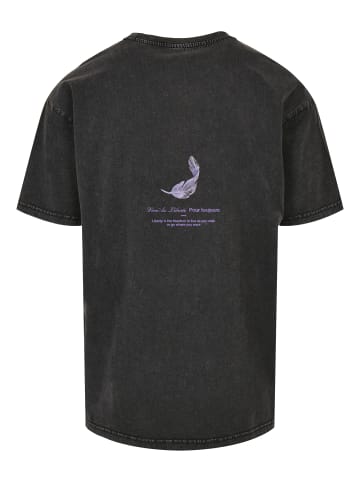 Mister Tee Mister Tee Herren Vive la Liberte Oversize Tee in black acid washed