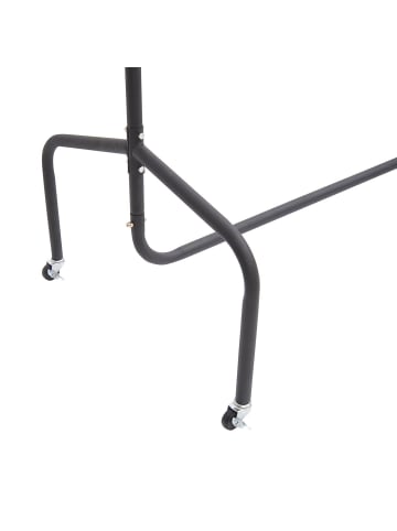 HOMCOM Garderobenständer-L150 x B60 x H170 cm-Schwarz