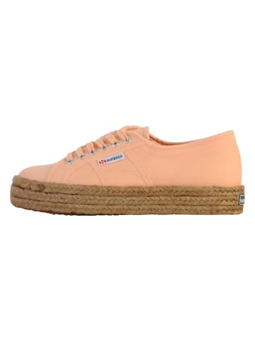 Superga Niedrige Sneakers mit Schnürsenkeln Rope Rose