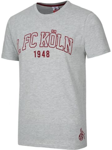 Fußballverein 1. FC Köln T-Shirt "T-Shirt Universitätsstraße" in Grau