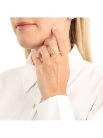 Amor Ring Silber 925, gelbvergoldet in gold