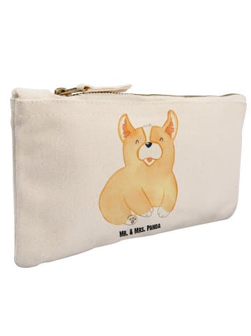 Mr. & Mrs. Panda Waschbeutel Corgie ohne Spruch in Weiß