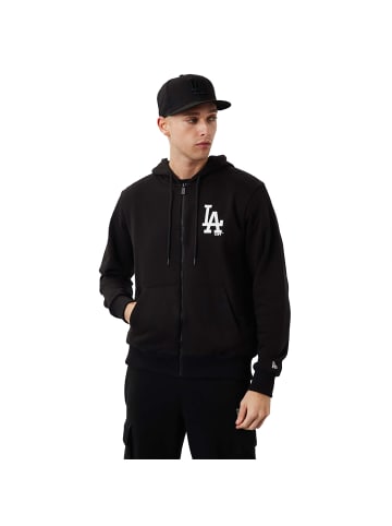 NEW ERA New Era MLB League Los Angeles Dodgers Essential Zip Hoodie in Schwarz