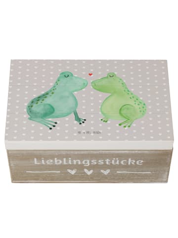 Mr. & Mrs. Panda Geschenkdose Frosch Liebe ohne Spruch in Grau Pastell