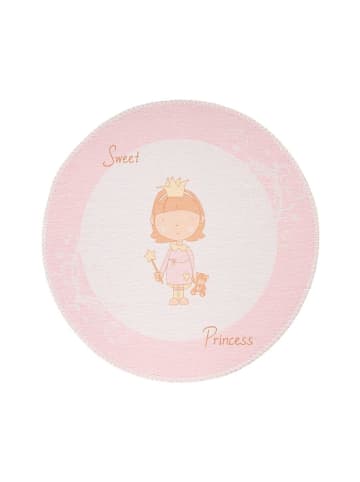 Arte Espina Kinderteppich Bambini 325 in rosa - rund