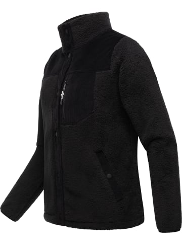 ragwear Fleecejacke Appopis Block in Black