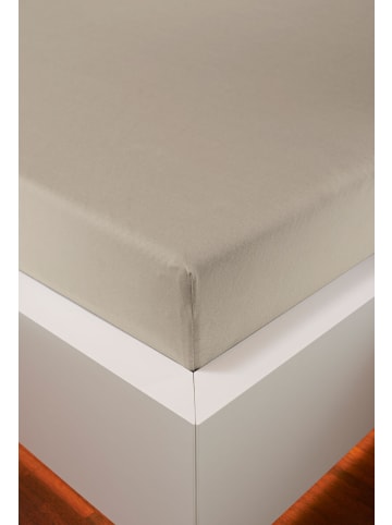 bellana jersey Spannbetttuch Nobel-Jersey Elasthan Spannbetttuch in leinen
