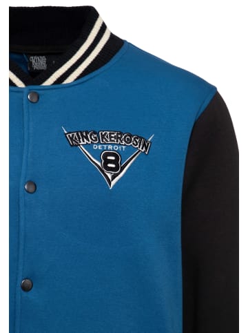 King Kerosin King Kerosin Collegejacke Speed Kings V8 in blau