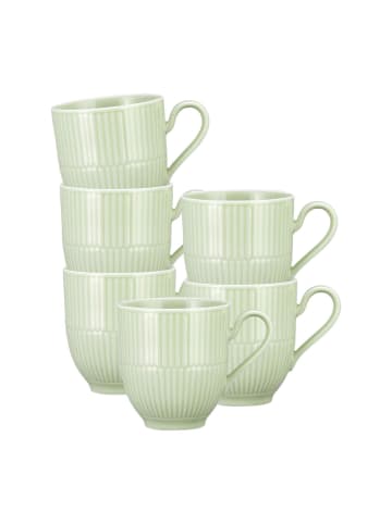 Seltmann Weiden 6er Set Henkelbecher Amina 0,36 l in Seladon