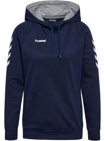 Hummel Hummel Cotton Kapuzenpullover Hmlgo Multisport Damen Atmungsaktiv in MARINE