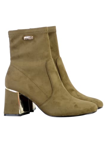 Les Tropéziennes par M Belarbi Damen-Lederstiefeletten Grün