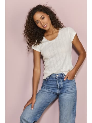 Vivance T-Shirt in grau meliert, creme